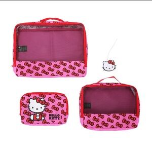 Hello Kitty Packing Cube & Hang Tag Set Cute and Organized Travel